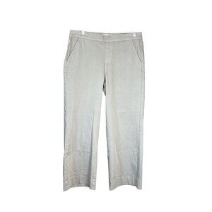 Lila Ryan‎ Ellen Crop Wide Leg Trouser Pant Size 10 Gray NEW